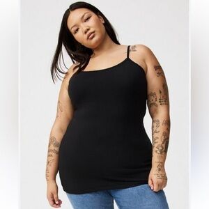 Torrid Foxy Black Adjustable Strap Tunic Cami- 🩷Size 2-2X🩷